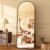 HARRITPURE Arched Full-Length Mirror, Gold