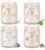YINUO Scented Candles Gift Set – 4 Pack Natural Soy Wax Aromatherapy Candles, Eucalyptus Mint, Floral & Fresh Scents, Long-Lasting Clean Burn Candle for Home Relaxation & Birthday Gifts for Women