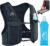 Zelvot Running Vest for Women Men, Adjustable Running Phone Holder Vest, USA Original Patent, Running Hydration Vest with 500ml Soft Flask, Reflective Running Backpack for Hiking Cycling