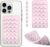 Silicone Double-Sided Suction Cup Phone Case Detachable Mount – Fidget Sticky Phone Grip, Hands-Free Accessory for Selfies & Videos. Trendy TikTok Gadget for iPhone & Android (Pink, 3.74″ x 2.2″)