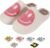 Retro Fuzzy Face Slippers for Women men， Womens Girls Cute Yellow the Lable Face House Slippers for Indoor Outdoor Pink/White/Black/Blue