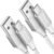 etguuds USB-C Fast-Charge Cables – 2-Pack (3 ft, Braided)