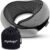 FlyHugz® Neck Travel Pillow Memory Foam Neck Pillow for Comfort on Airplane Compact and Ergonomic Design for Travel, Car Rides, and Home Use Ideal for Adults and Kids.