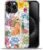 for iPhone 16 Pro Case,Hybrid 2-Layer Hard Shell + Silicone Protective Case -Resistant Shockproof- Ally’s Dog’s Cute College Summer Flower Collage