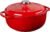 Lodge 4.5 Quart Enameled Cast Iron Dutch Oven with Lid – Dual Handles – Oven Safe up to 500° F or on Stovetop – Use to Marinate, Cook, Bake, Refrigerate and Serve – Solid Red