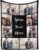 Custom Blanket with Photo Personalized Blankets and Throws Picture Blanket for Fathers Day Birthday Customized for Dad Mom Couple