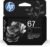 HP 67 Black Ink Cartridge | Works with DeskJet 1255, 2700, 4100 and Envy 6000, 6