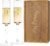 AW BRIDAL Mr and Mrs Champagne Flutes Set of 2, Engagement Gift for Couples and Newlyweds, Bridal Shower Gifts for Bride to Be, Wedding Anniversary Toasting Glasses Set with Wooden Box