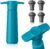 Vacu Vin Original Wine Saver with 4 Vacuum Bottle Stoppers – Wine Preserver Pump for Red or White Wine – Manual Air Remover System – Airtight Seal – Keep Wine Fresh Longer – Blue