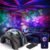 Rossetta Dual Lens Galaxy Projector, Star Projector for Bedroom with 58 Light Effects, Night Light Projector with White Noise & Bluetooth Speaker, Remote Timer, Room Decor Gift for Kids Adults Teens