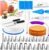 RFAQK 90PCs Cake Decorating Kit for Beginners, Baking Supplies Includes Cake Turntable, Cake Leveler, 24 Icing Piping Tips, 56 Piping Bags, 2 Couplers, Spatulas, Scrapers, Video Course and Booklet