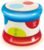 Hape Baby Drum | Colorful Rolling Drum Musical Instrument Toy for Toddlers, Rhythm & Sound Learning, Battery Powered (E0333)