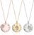 MignonandMignon Custom Coordinates Necklace, Personalized North Star Pendant, Compass Latitude Longitude Jewelry, Graduation, Gifts for Mom or Her