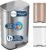 iTouchless 13.2 Gallon Step Trash Can with Lid and Odor Control Filter, Stainless Steel Kitchen Garbage Bin with AirNova Silent Lid, 50 Liter, Fingerprint-Proof, Silver