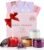 ADELEGOURDAIN Aromatherapy Scented Gift Set – 4 Soy Wax Candles & 2 Fragrance Sachets – Calming Jasmine, Bergamot, Berry & Breeze Scents in Glass Jars – Home, Bath & Relaxation Mother’s Day Presents