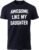 Awesome Like my Daughter | Funny Tee Shirt, Sarcastic Saying Humor Dad Joke T-shirt for Father Grandpa Daddy