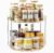 LAMU 2-Tier Lazy Susan Turntable Organizer