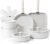SENSARTE 17-Piece Detachable Handle Nonstick Cookware Set