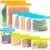 Reusable Storage Bags – 10 Pack BPA FREE Freezer Bags(2 Reusable Gallon Bags + 4 Leakproof Reusable Sandwich Bags + 4 THICK Reusable Snack Bags) Ziplock Lunch Bags for Food Marinate Meat Fruit Cereal