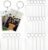 Inbagi Picture Frame Keychain Acrylic Clear Rectangle Photo Keychain Blanks