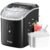 Nugget Ice Maker Countertop, Silonn Chewable Pellet Ice Machine with Self-Cleanin Function, 36lbs/24H Portable Ice Makers for Home Kitchen Officce, Black