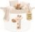 Giraffe Baby Storage Basket – Woven Cotton Rope Nursery Bin with Soft Felt Giraffe Patch, Toy & Blanket Organizer