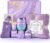 LE CADEAU Birthday Gifts for Women Mom Sister Grandma Best Friends Her, Self Care Get Well Soon Gifts, Lavender Relaxing Spa Gift Baskets Care Package w/Blanket, Mothers Day Christmas Thank You Gift
