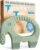 Baby Elefun Silicone Teething Toy Ring (0-6 Months, Olive)