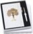 Veway Premium Tree of Life Journal and Pen Set for Women (Breathe) | 224-Page Hardcover Notebook, Elegant Gift Box & Refillable Gold Pen | A5 Aesthetic Writing Journal & Inspirational Gift