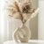 Lvases Snuggle Hollow Ceramic Vase, Set of 2 (Boho Decor)