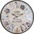 12 Photo Collage Rustic Wood Farmhouse Wall Clock, Large Family Picture Wall Clock for Living Room, Home, Kitchen, Silent Battery Powered 24 Inch Natural