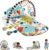 Fisher-Price Baby Musical Toy Set Glow and Grow Kick & Play Piano Gym Blue Playmat with 2 Rattle Maracas for Newborns Ages 0+ Months