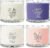 Yankee Candle Mini Jar Scented Candles, Small Single Wick Candle Set, Soy Wax Blend, Vanilla Cupcake, Lilac Blossoms, Coconut Beach, Pink Sands (Sweet Serenity Variety Pack)