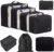 BAGAIL 8 Set Packing Cubes Luggage Packing Organizers for Travel Accessories