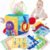 hahaland Baby Tissue Box Toy – Baby Toys 6-12 Months, Montessori Toy for 1 Year Old, Mirror Sensory Toys for Babies 12-18 Months, Boy Girl Gifts for 6M+