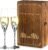 NUPTIO Crystal Champagne Flutes (Set of 2)