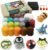 Woolbuddy Needle Felting Wool Kit – Starter Set to Make 6 Cute Animals – Includes Wool, Pad, Needles & Instructions for Beginners and Adults