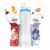 Cirkul 22oz. White Stainless Steel Water Bottle Starter Kit with Blue Lid, 2 Flavor Cartridges (1 LifeSip Fruit Punch and 1 FitSip Mixed Berry) No Sugar, Zero Calorie Drink Mix