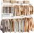 SONGMICS HOME Closet System, Closet Insert Organizer, 122-244 cm, Adjustable Metal Shelving Unit with 6 Hanging Rods, 6 Shelves, and Hooks, for Pantry Mudroom Garage Basement, Cloud White URGR032W01