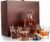 Personalized 5 pc Whiskey Decanter Set – 9 Design Options – Limited Edition, Custom Liquor Decanter | 25 Oz, 750ml Liquor Decanter w/ 4pcs Whiskey Glass Set #1