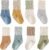 J Poqobog Baby Girls Boys Socks infant Cotton Crew Socks for newborn Non Slip/Anti Skid Toddler Knee-high Socks set