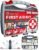 Swiss Safe 2-in-1 First Aid Kit for Car, Travel & Home, Businesses – Bonus Mini Kit for Medical Emergency Aid, Survival, Camping – FSA & HSA Eligible – 348 Pcs, Large Hardcase FAK