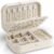 VLANDO Small Travel Jewelry Case – Portable Vegan Leather Organizer for Rings & Necklaces