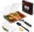 SHIZZO Grill Basket Gift Set – Stainless Steel Folding BBQ Grilling Baskets with Removable Handle