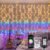 HEYFUNi Smart RGB-IC Curtain Lights – 8.2×6.6ft 280 LED Window Lights with App Control & Music Sync, Warm White & Magic Color Changing Fairy Lights with 2.4G Remote, DIY Modes for Bedroom Party