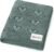 Bleu La La Heirloom Knit Heart Receiving Blanket (Luxury Cotton, Hunter Green)