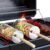 ivtivfu Rolling Grill Basket with Removable Wooden Handle – 304 Stainless Steel Nesting BBQ Tools for Vegetables, Smoker & Outdoor Cooking
