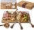 Charcuterie Board Set – Marble & Acacia Wood Cheese Board and Serving Board Platter, Charcuterie Boards Gift Set for Hosting, Wedding and Housewarming, Bridal Shower Marble Serving Tray