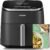 Cosori 9-in-1 TurboBlaze Air Fryer 6 Qt, PFAS-Free Ceramic Coating, 90°–450°F, Precise Heating for Even Results, Air Fry, Roast, Bake, Broil, Dry, Frozen, Proof, Reheat, Keep Warm, 120V, Dark Gray