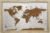 Gleneagles World Travel Map & Pin Board Beige – Framed Pinboard Cork Wooden Design 70 Push Pins Included | 14.2” x 21.2” Personalised Home Wanderlust Wall Art Decor for Travelers Geography